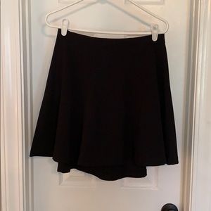 Black A-Line Mini Skirt